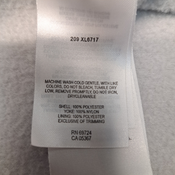 Columbia Womens Gray Fleece Zip Up Jacket Size XL - Picture 8 of 10